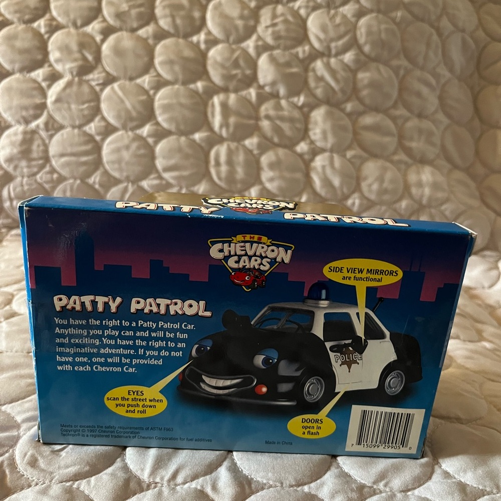Black and White Patty Patrol Police  Vehicle Toy - Picture 4 of 9